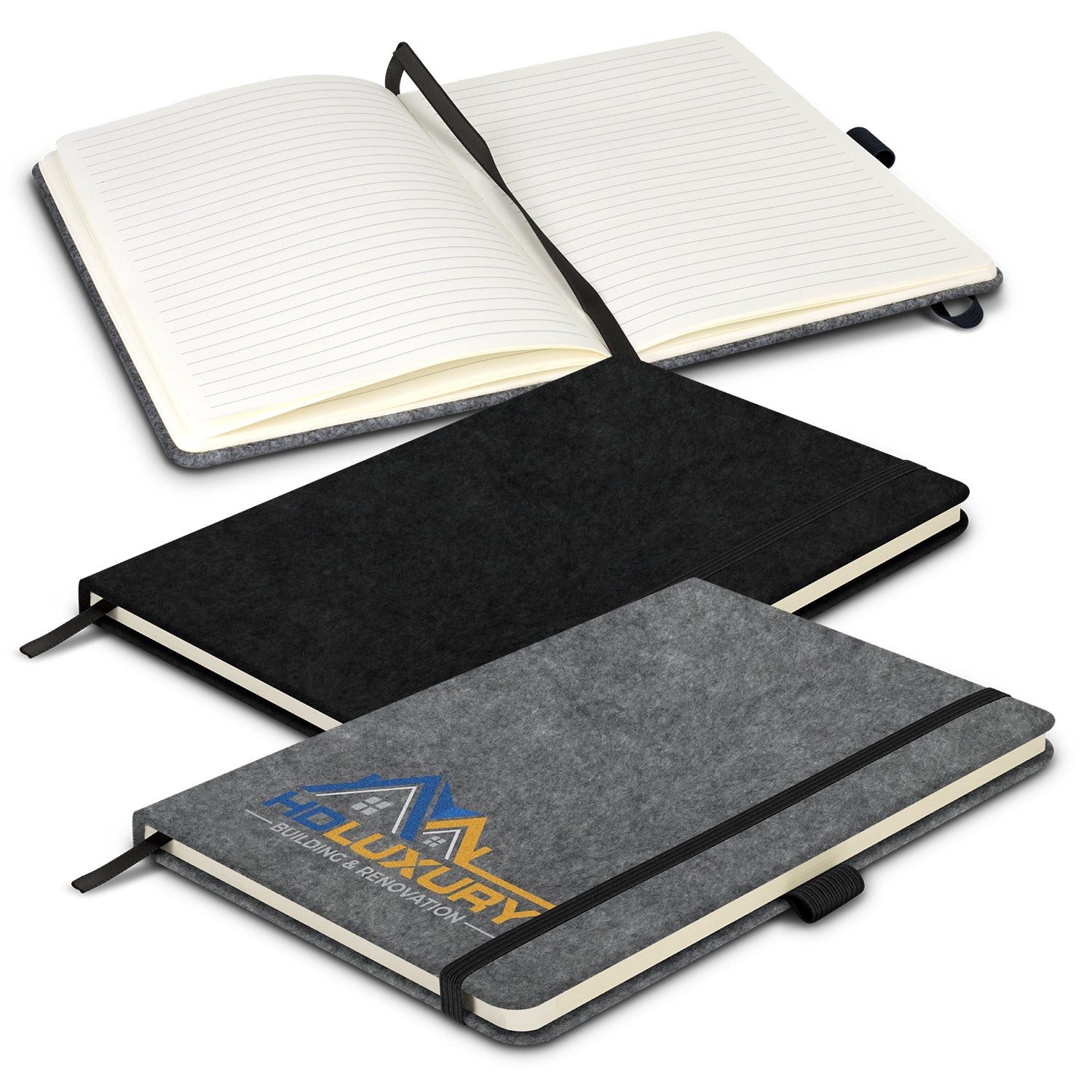 RPET Felt Hard Cover Notebook (2)