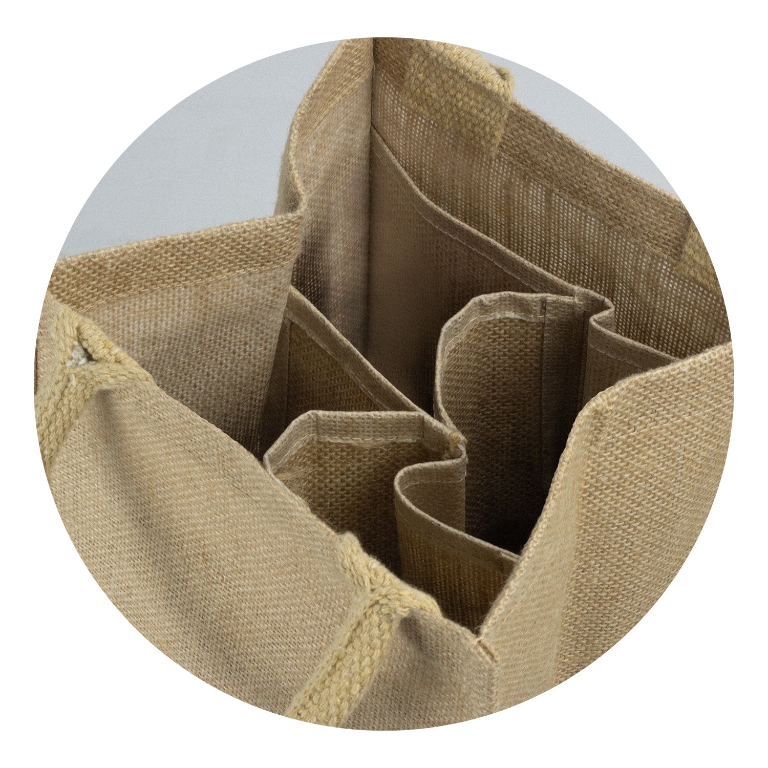 Jute Four Bottle Wine Carrier (3)