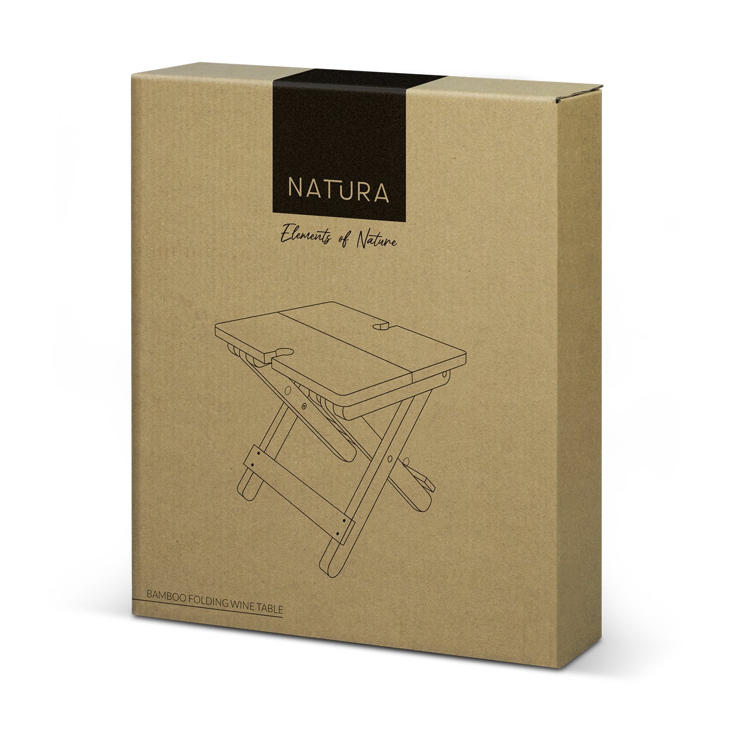 NATURA Bamboo Folding Wine Table (4)