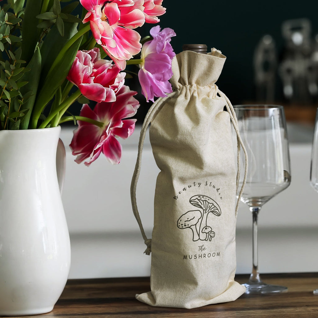 Cotton Wine Drawstring Bag (5)