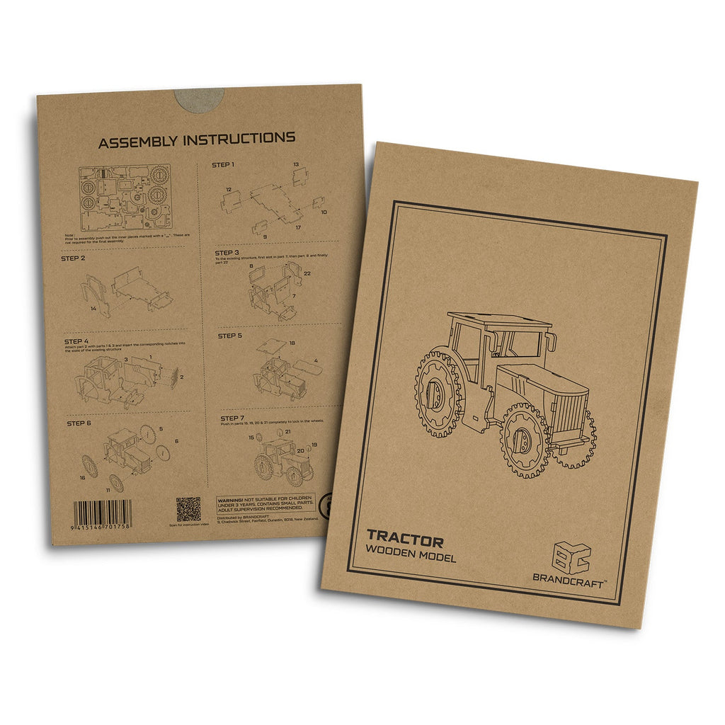 BRANDCRAFT Tractor Wooden Model (5)