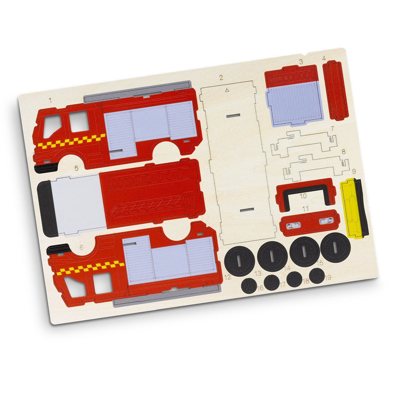 BRANDCRAFT Fire Truck Wooden Model (6)