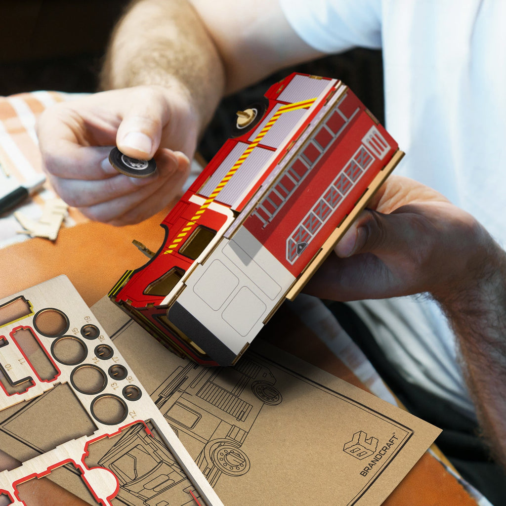 BRANDCRAFT Fire Truck Wooden Model (8)