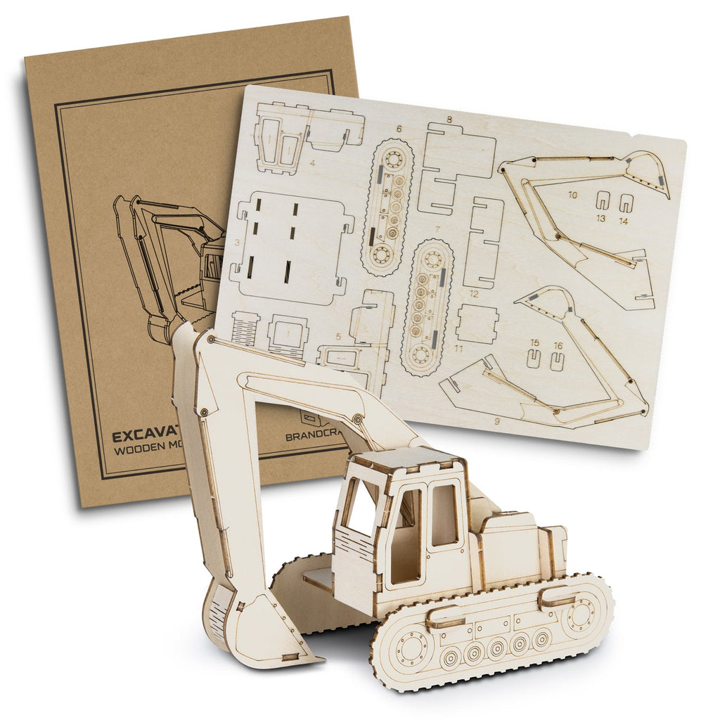 BRANDCRAFT Excavator Wooden Model (2)