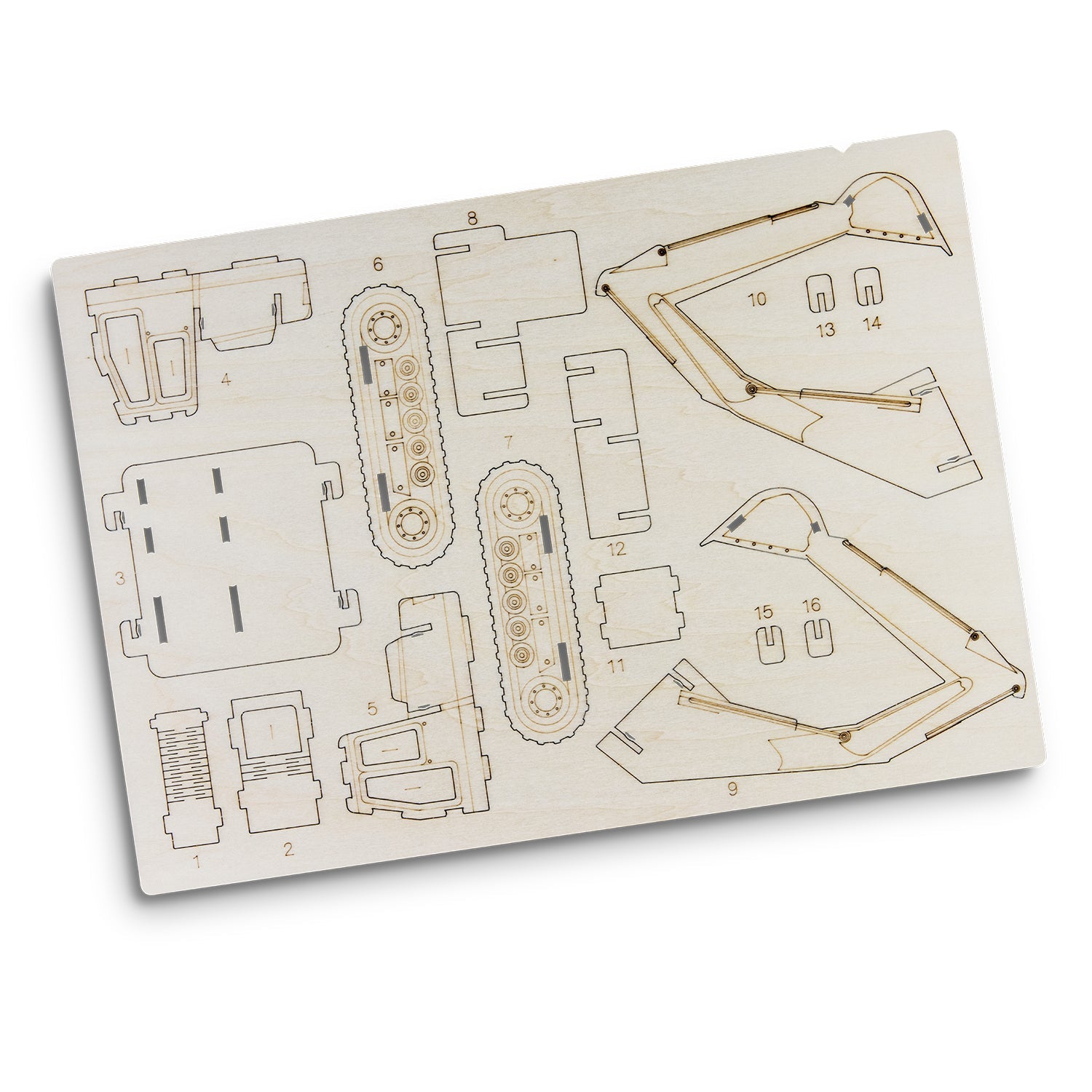 BRANDCRAFT Excavator Wooden Model (4)