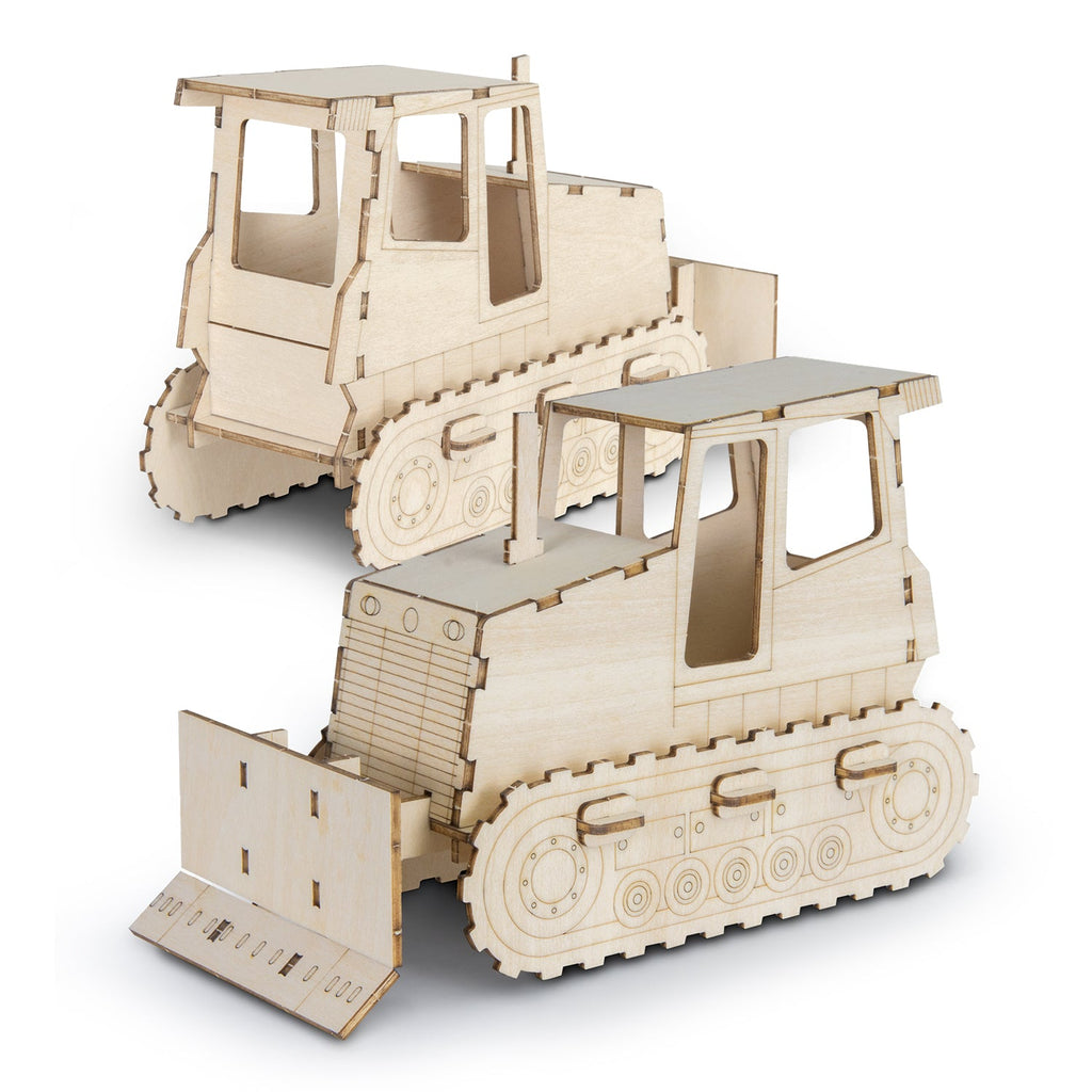 BRANDCRAFT Bulldozer Wooden Model (3)
