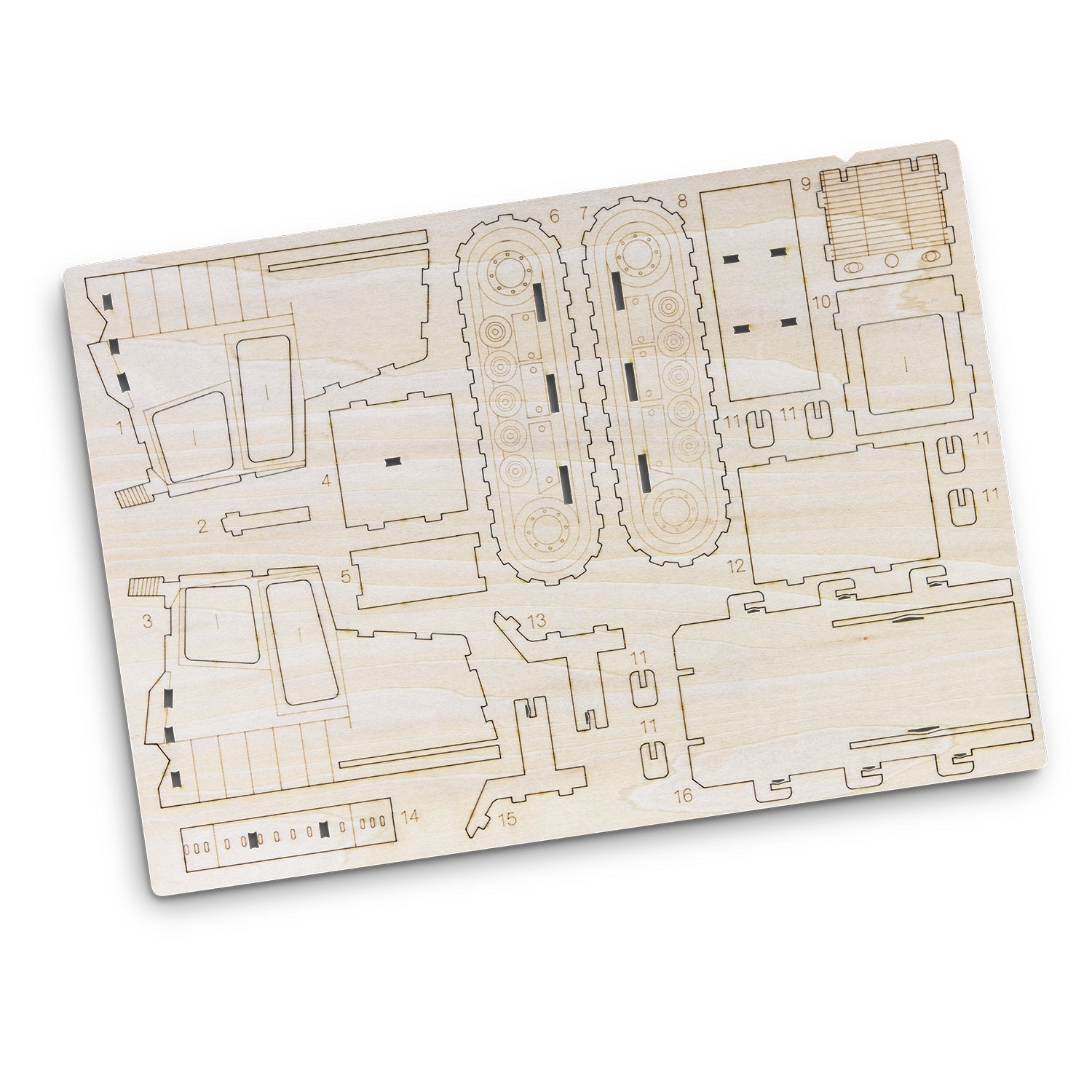 BRANDCRAFT Bulldozer Wooden Model (4)