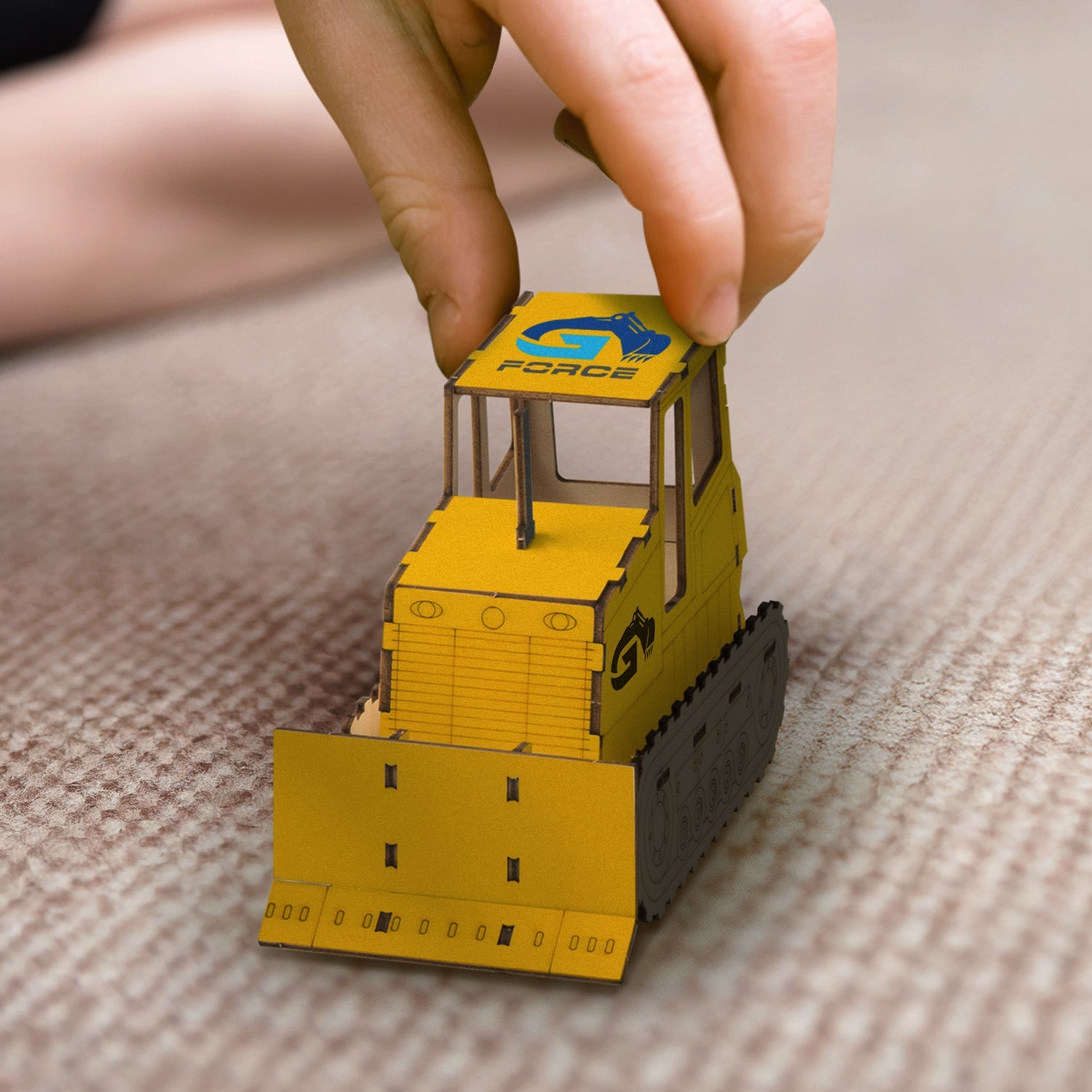 BRANDCRAFT Bulldozer Wooden Model (6)