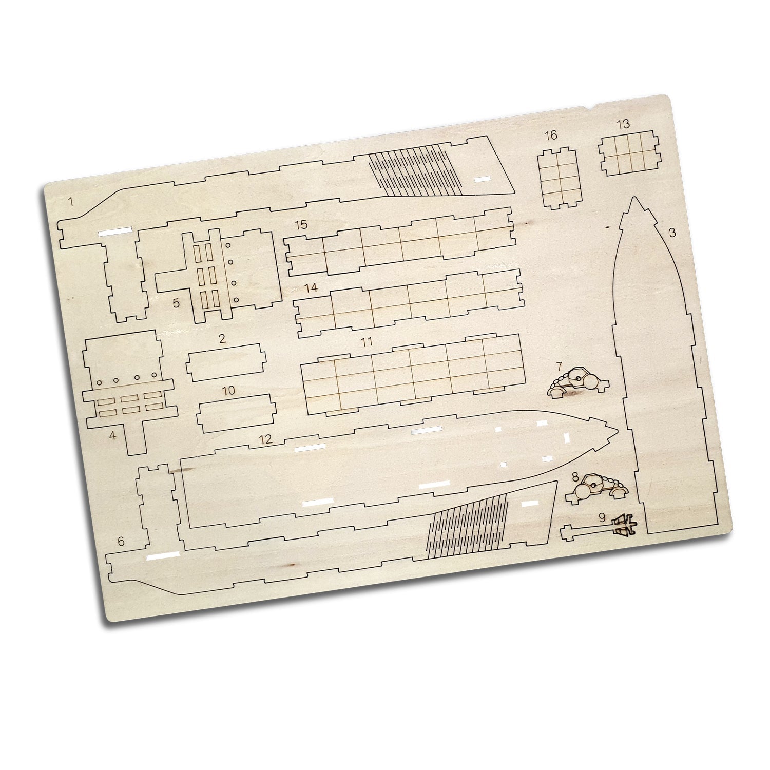 BRANDCRAFT Cargo Ship Wooden Model (4)