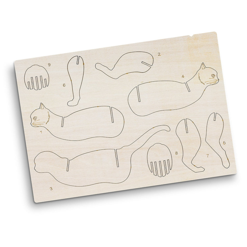 BRANDCRAFT Cat Wooden Model (4)
