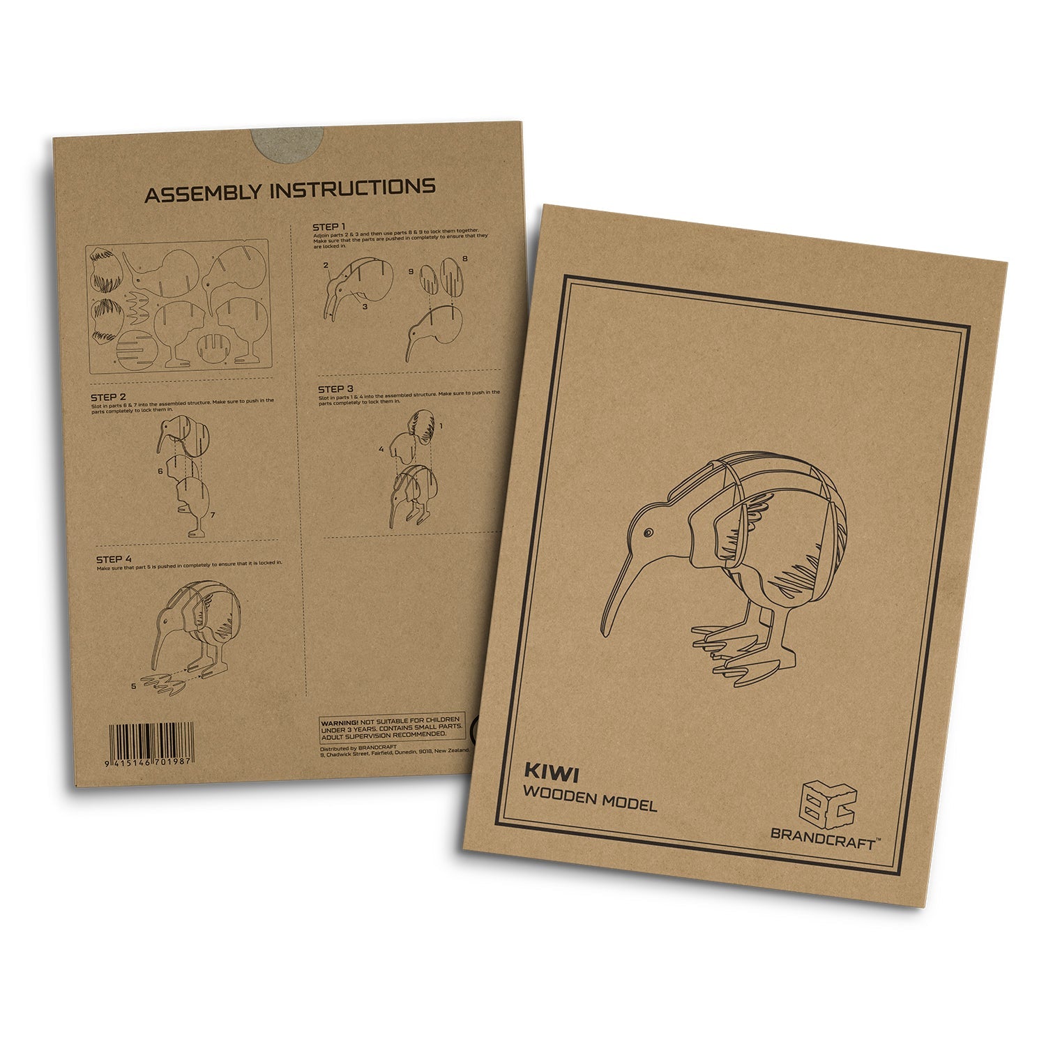 BRANDCRAFT Kiwi Wooden Model (5)