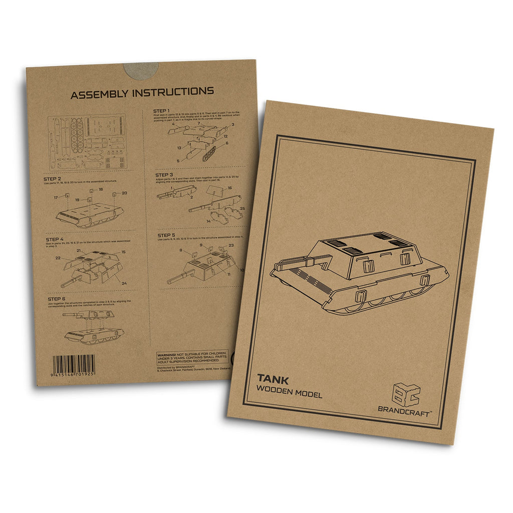 BRANDCRAFT Tank Wooden Model (5)