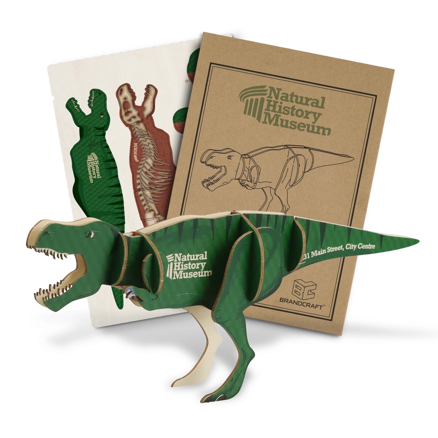 BRANDCRAFT Tyrannosaurus Rex Wooden Model (2)