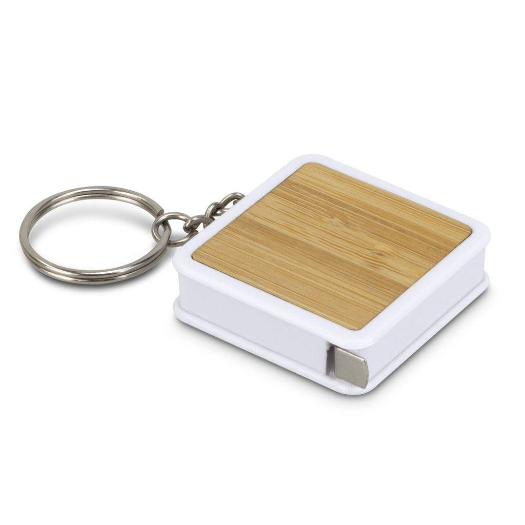 Bamboo Tape Measure Key Ring (2)