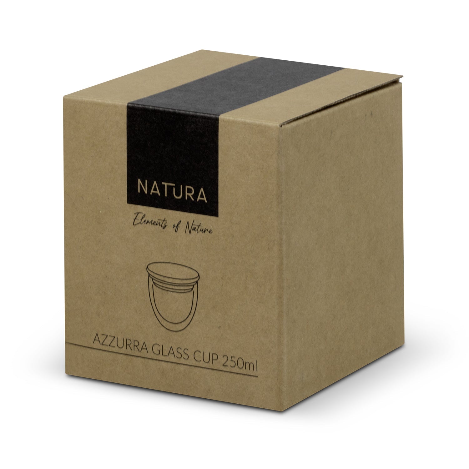 NATURA Azzurra Glass Cup - 250ml (6)