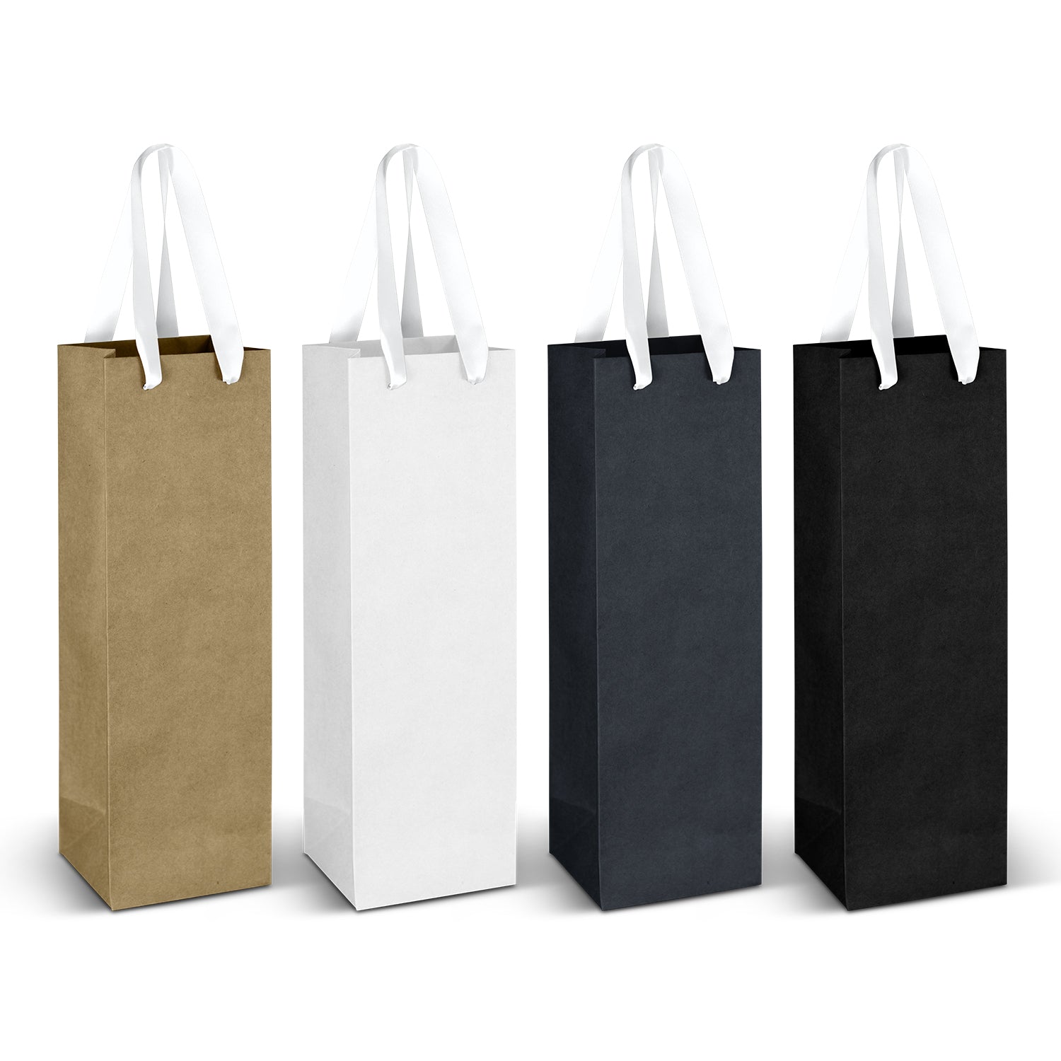 Wine Ribbon Handle Paper Bag (2)