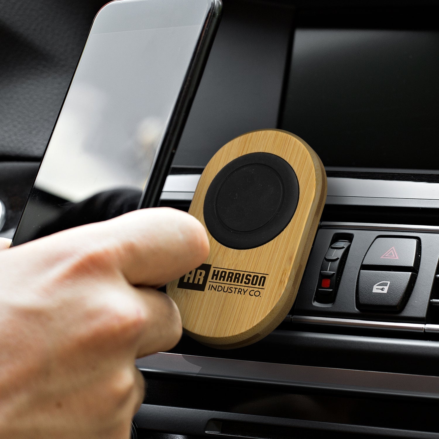 Bamboo Car Phone Holder (5)