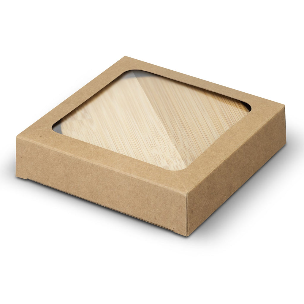 Bamboo Bottle Opener Coaster - Set of 2 - Round (3)