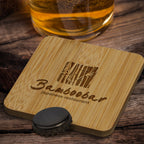 Bamboo Bottle Opener Coaster - Square (4)