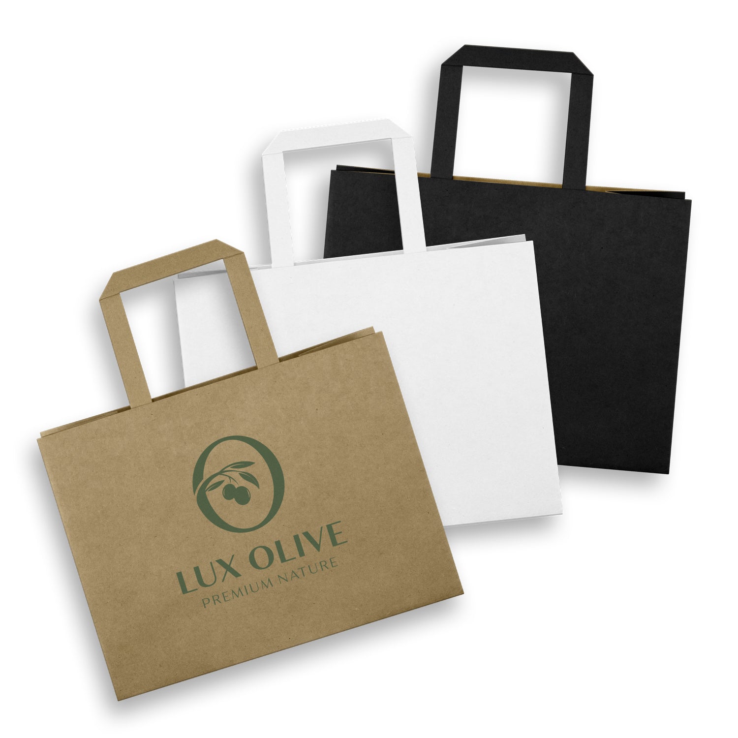 Medium Flat Handle Paper Bag Landscape (2)