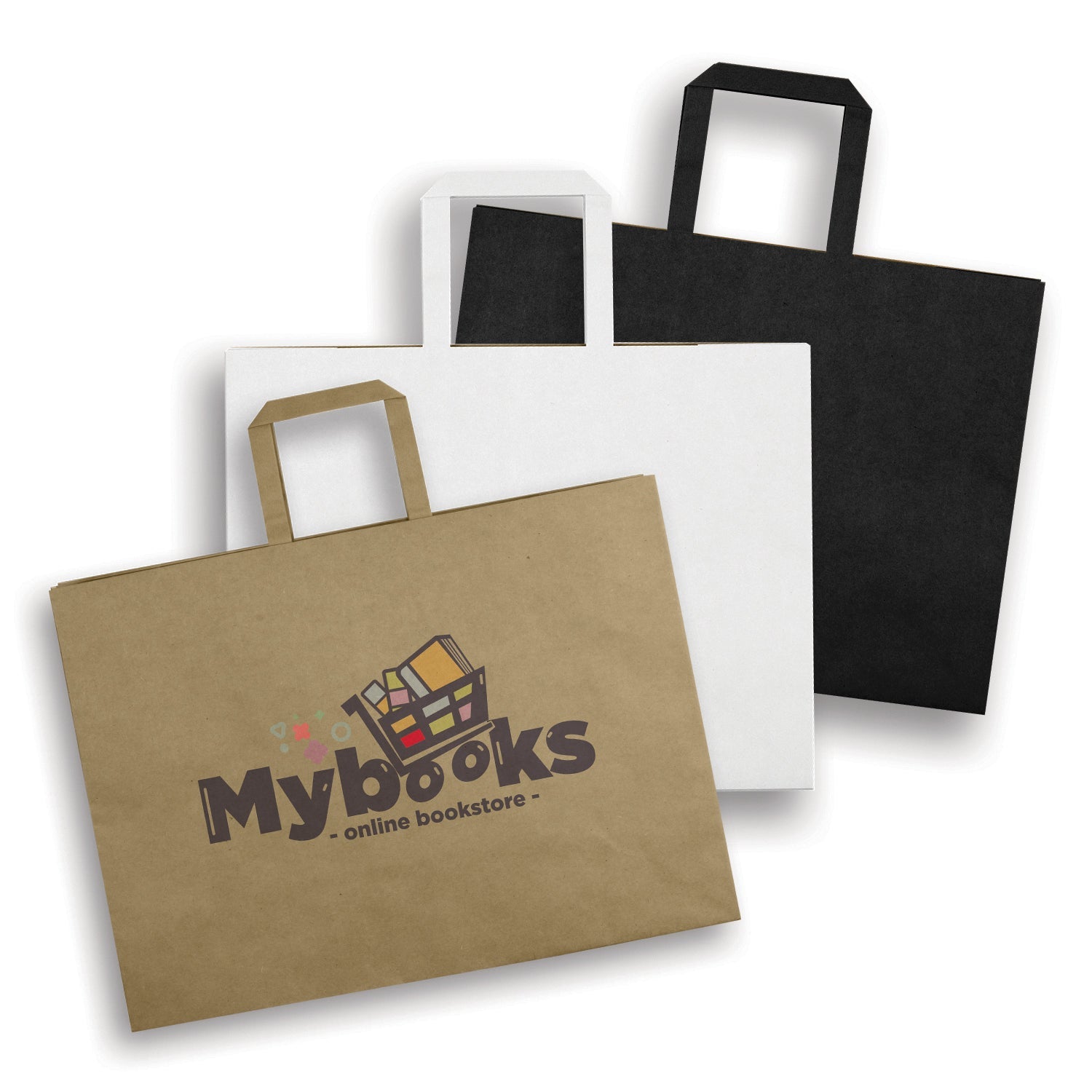 Extra Large Flat Handle Paper Bag Landscape (2)