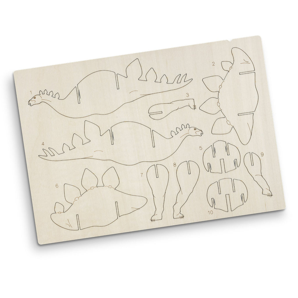 BRANDCRAFT Stegosaurus Wooden Model (4)