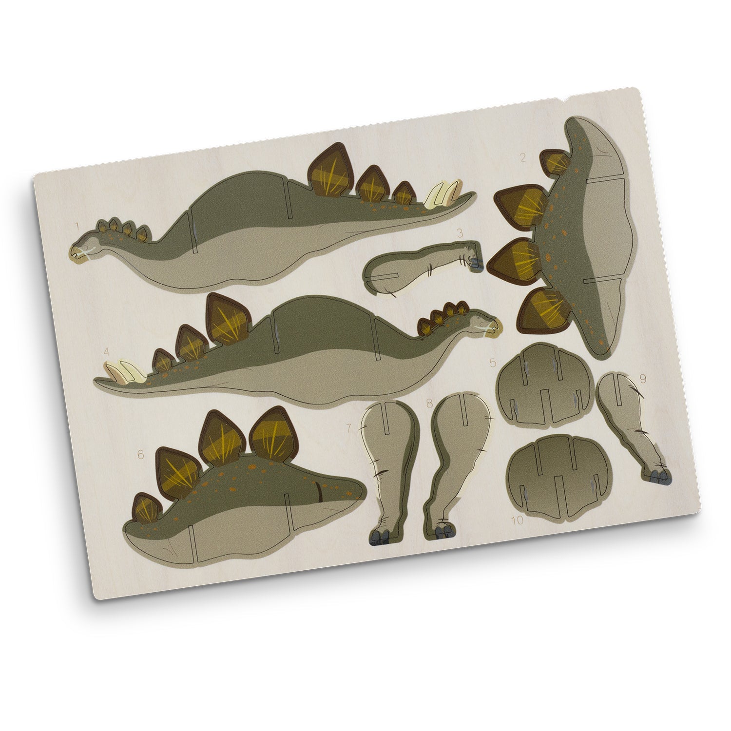 BRANDCRAFT Stegosaurus Wooden Model (6)