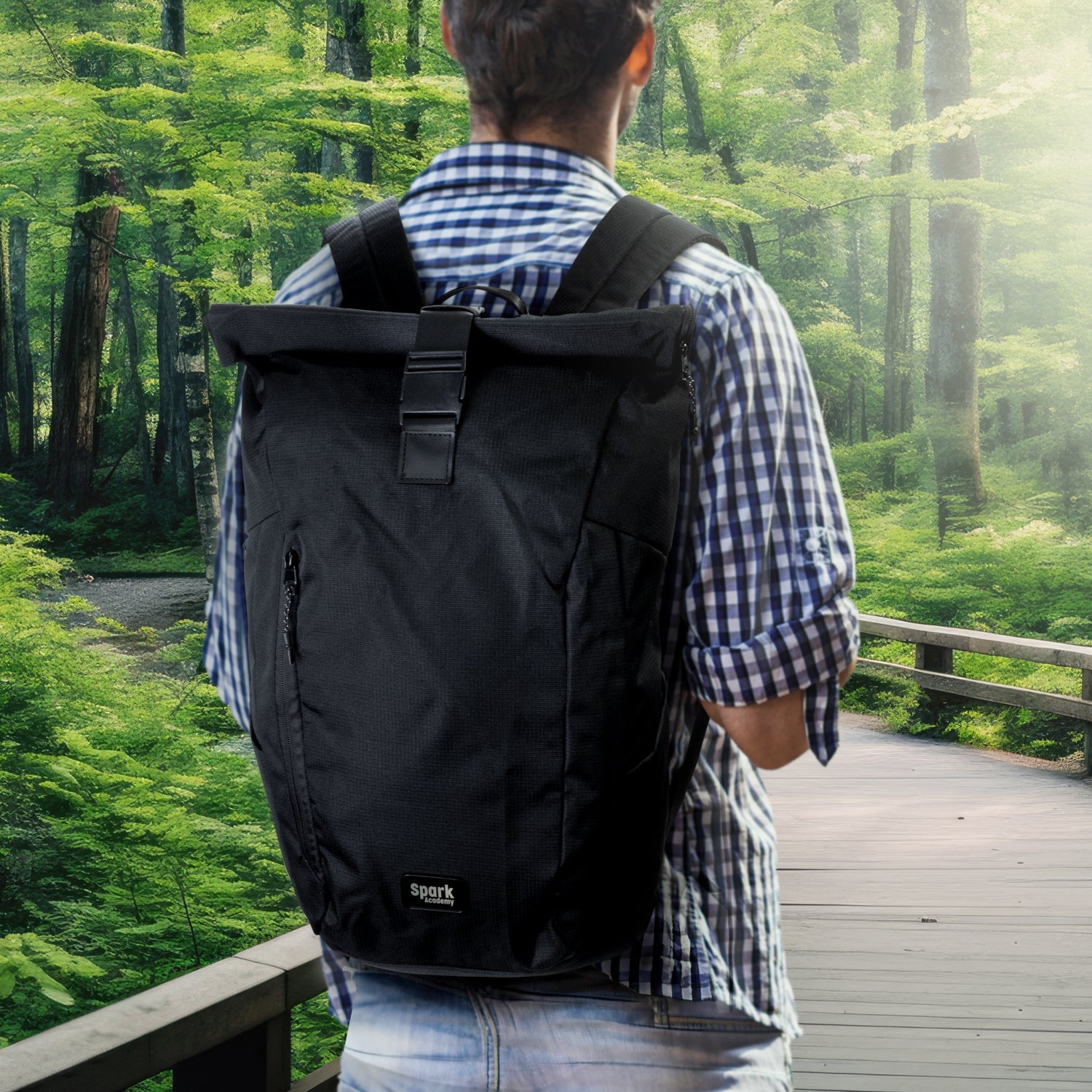SPICE Waste2Gear Roll Up Computer Backpack (11)