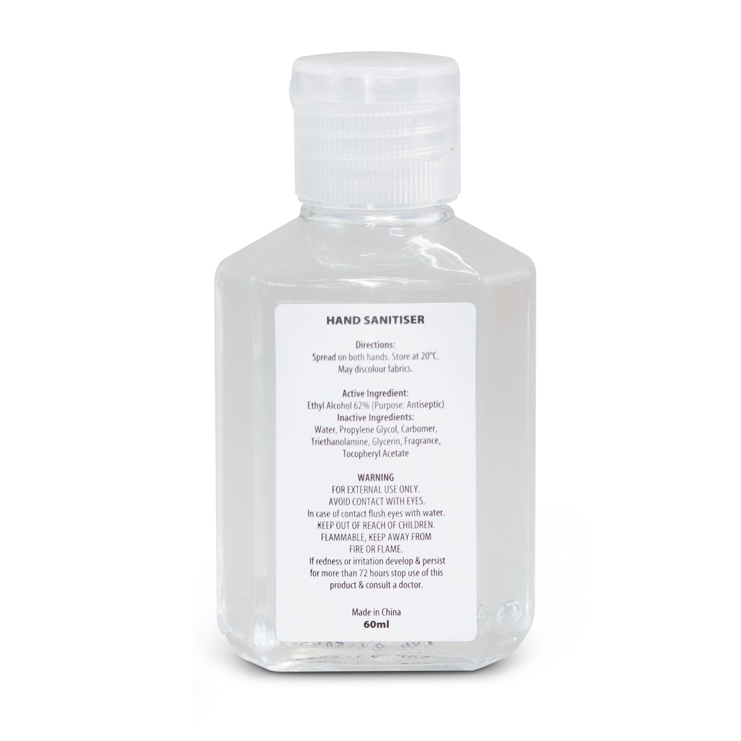 Hand Sanitiser Gel 60ml (3)