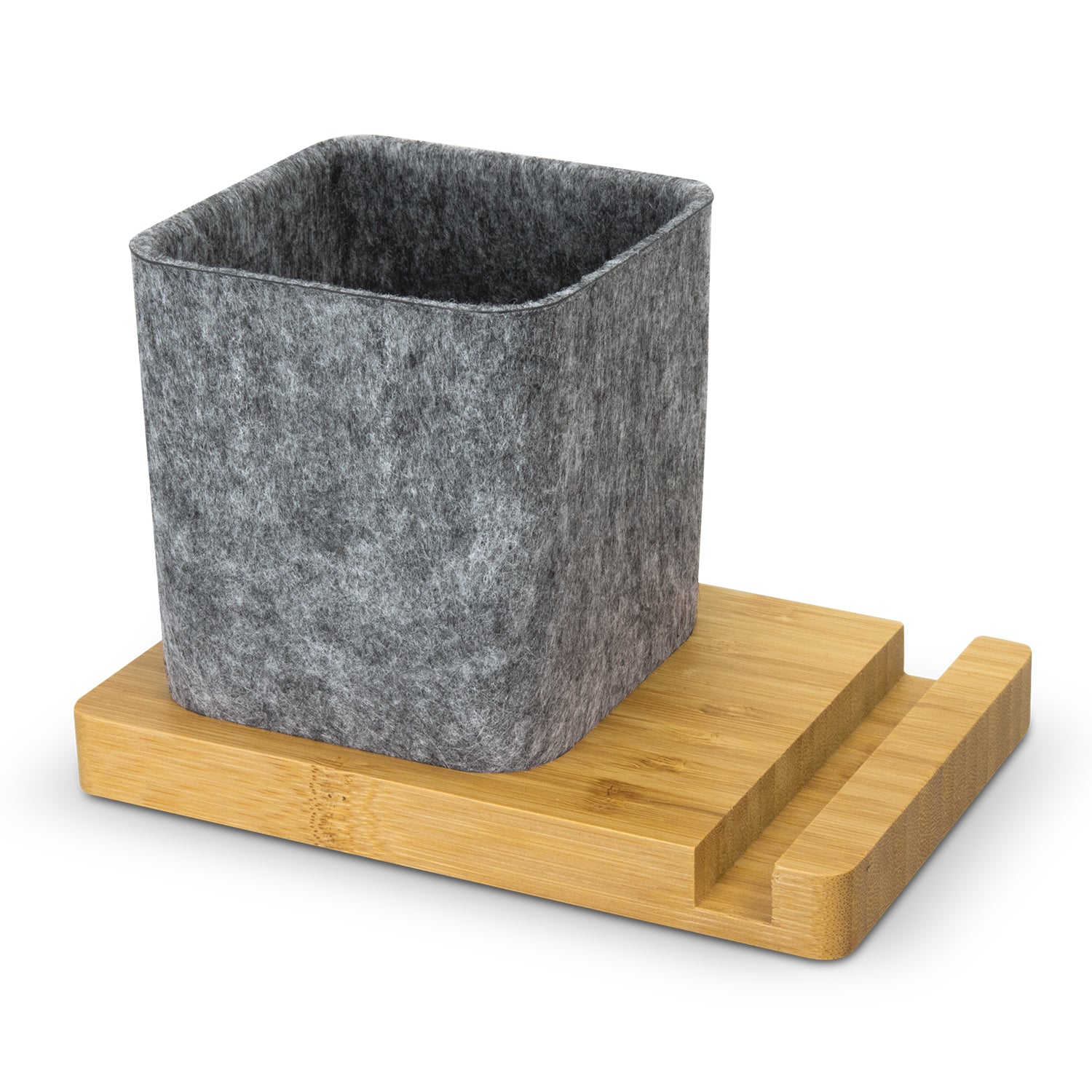NATURA Bamboo Phone Stand Desk Caddy (3)