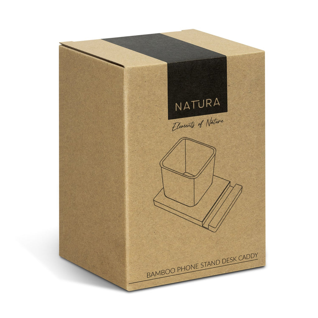 NATURA Bamboo Phone Stand Desk Caddy (6)
