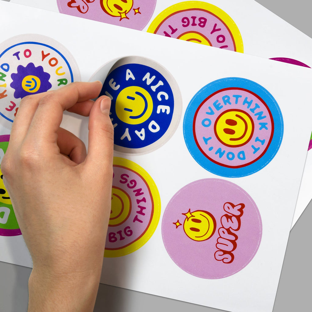 Sticker Sheet 80mm Circle - Gloss (3)