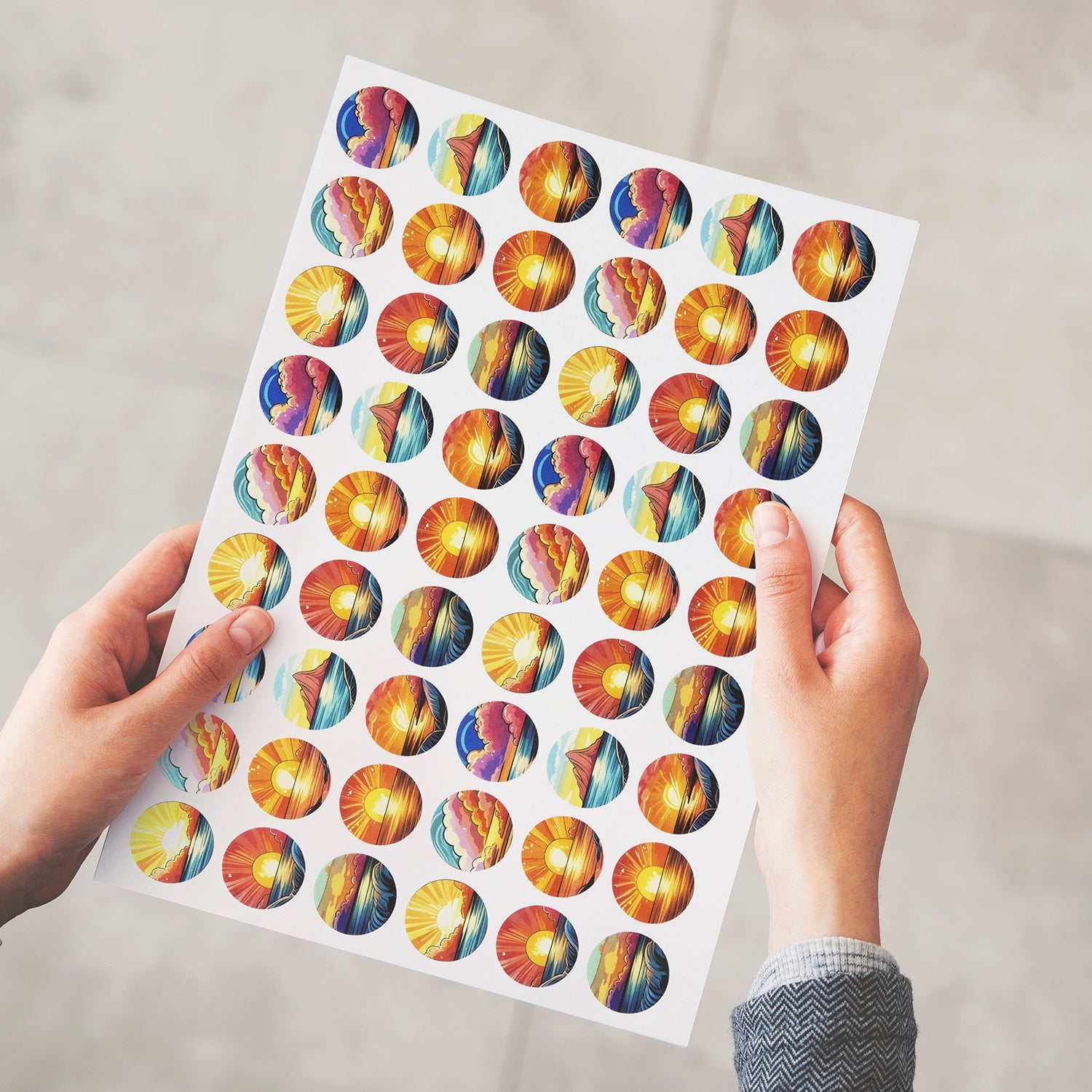 Sticker Sheet 26mm Circle - Matte (3)