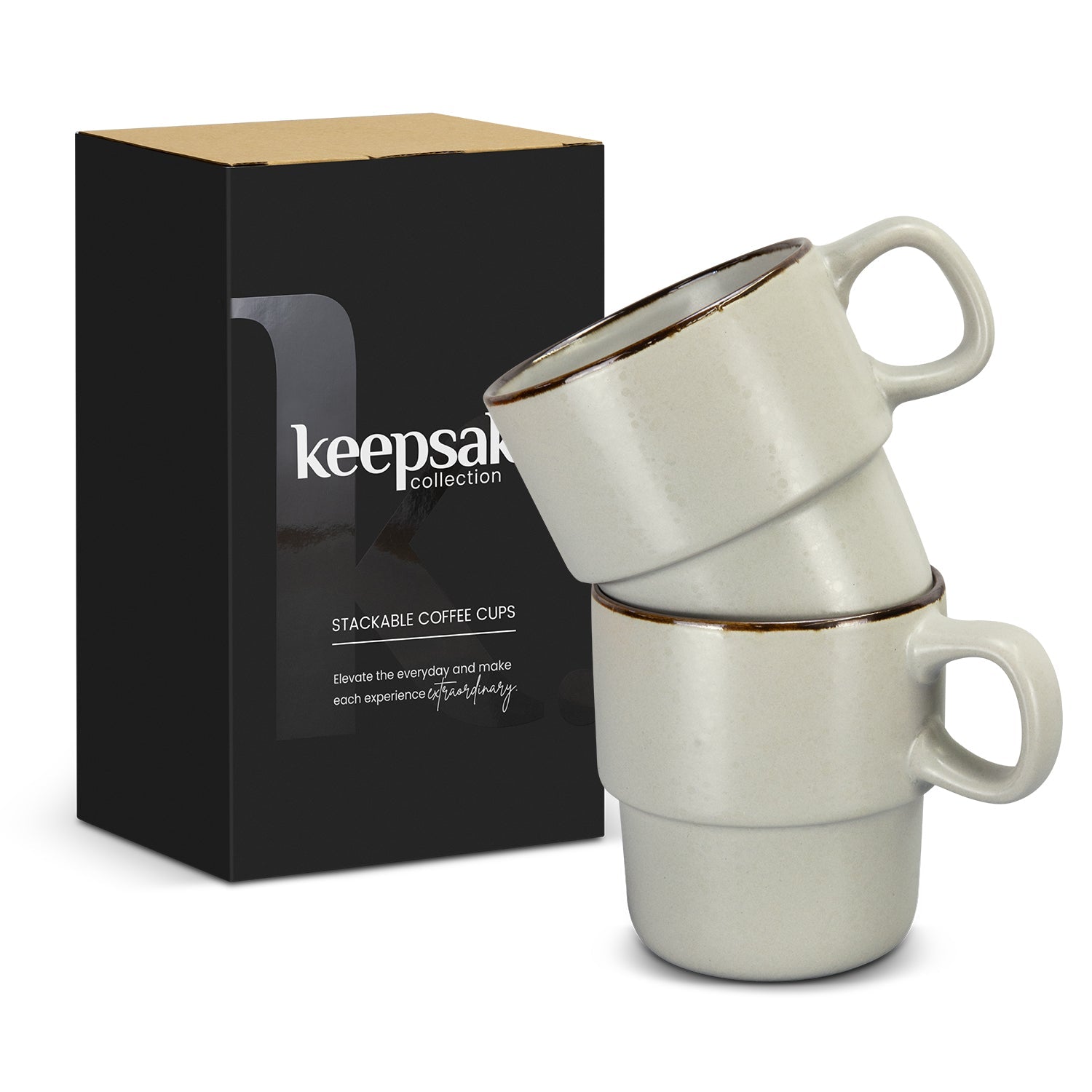 Keepsake Stackable Coffee Cup - Set of 2 (4)
