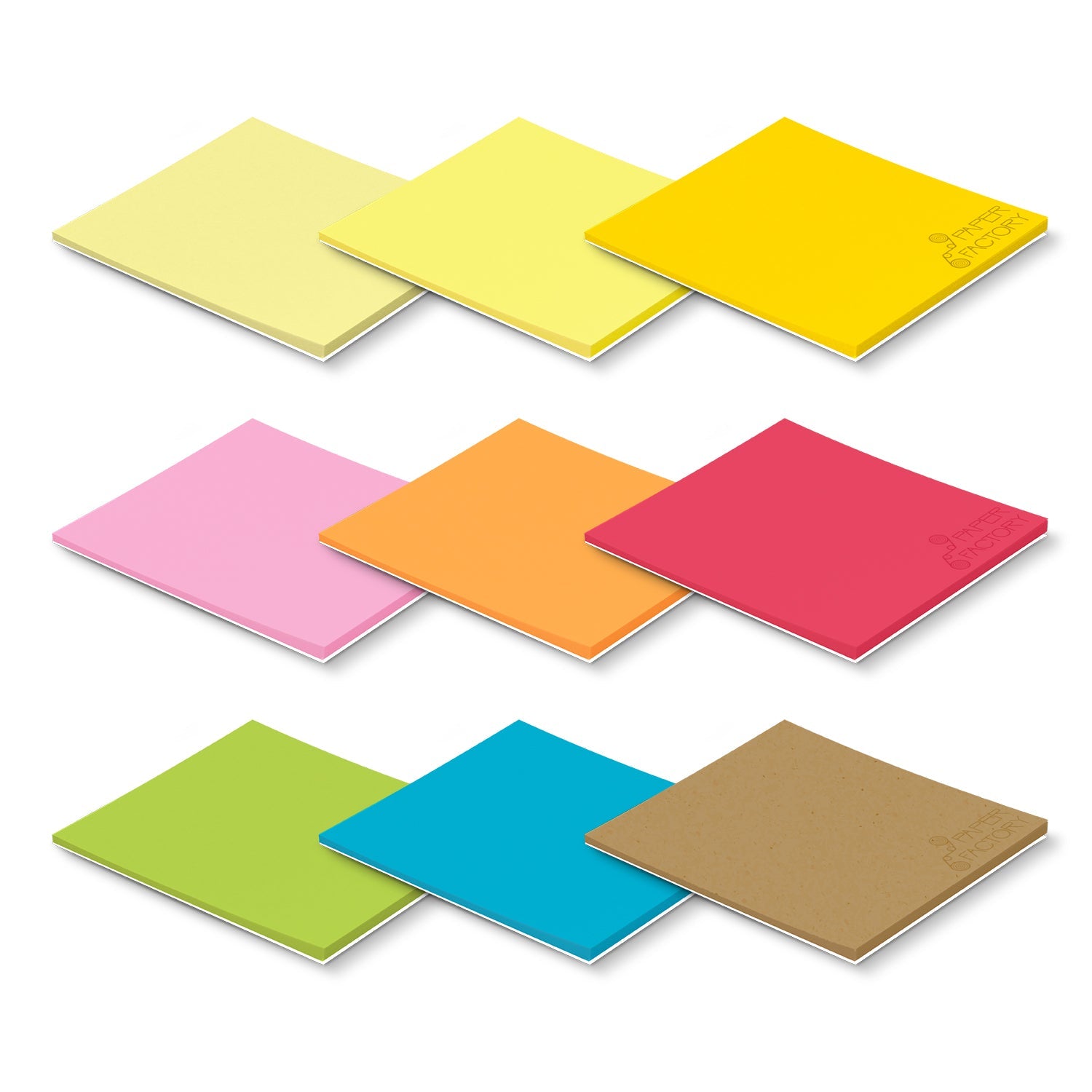 Coloured Sticky Pad 70 x 75mm - 25 Sheets (4)