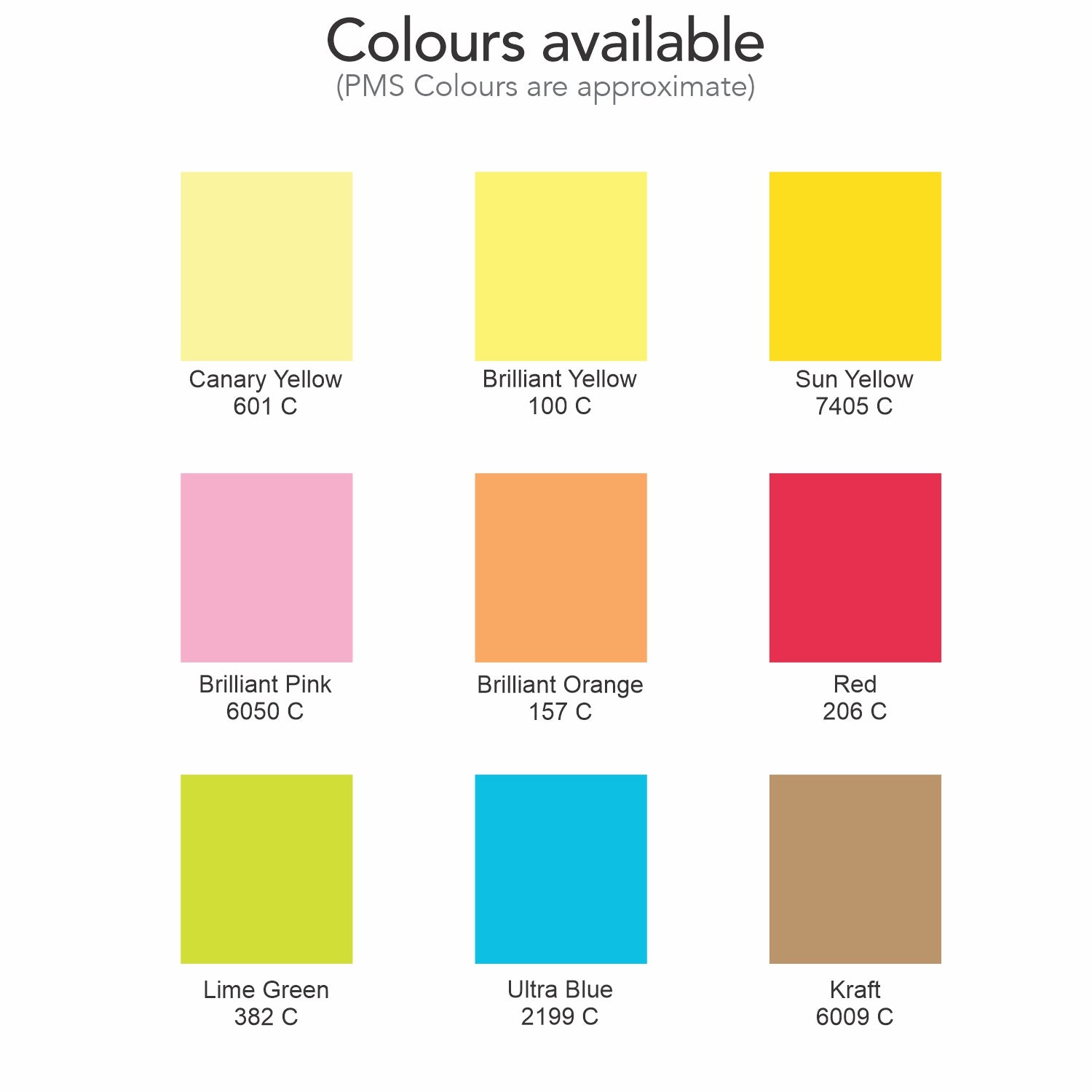 Coloured Sticky Pad 70 x 75mm - 25 Sheets (5)