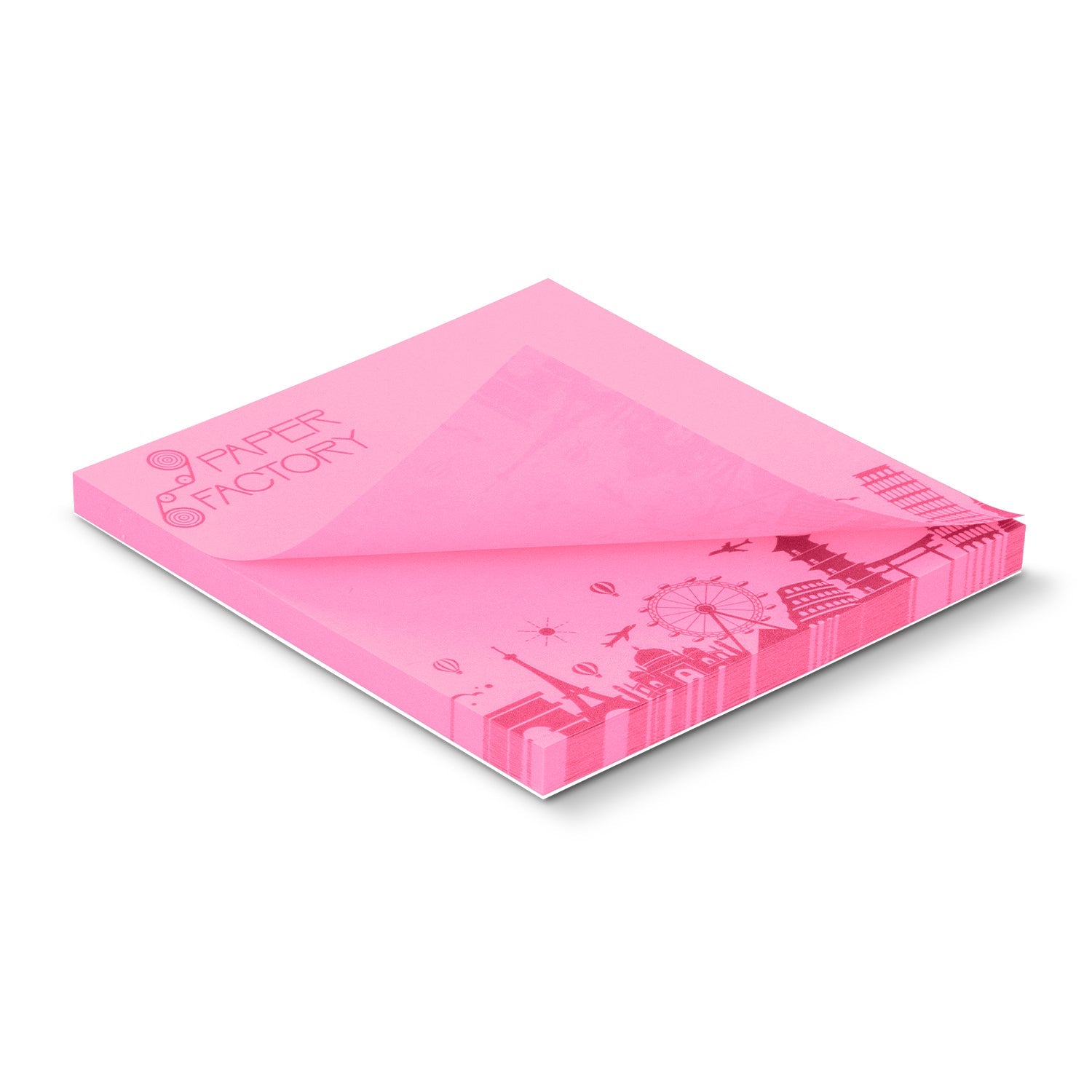 Coloured Sticky Pad 70 x 75mm - 50 Sheets (3)