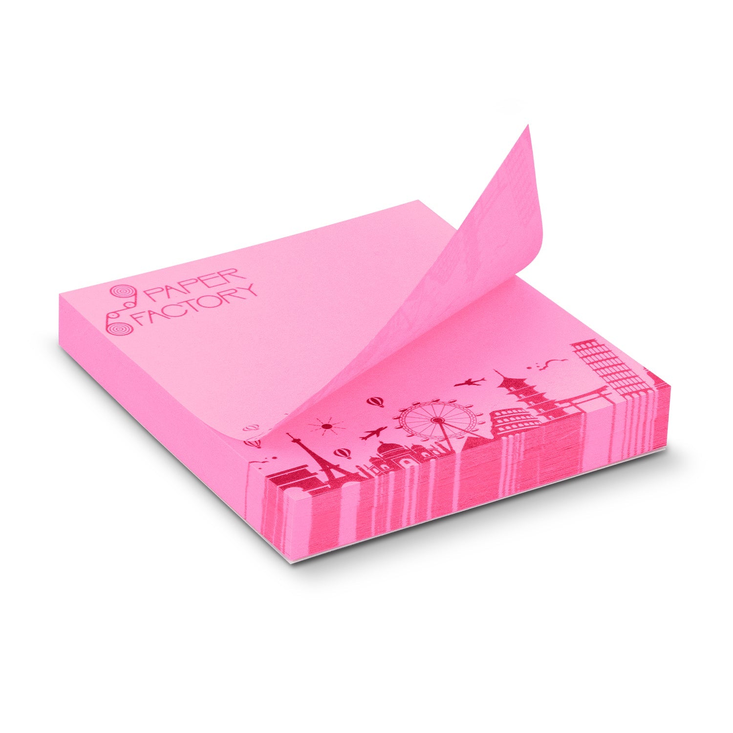 Coloured Sticky Pad 70 x 75mm - 100 Sheets (3)