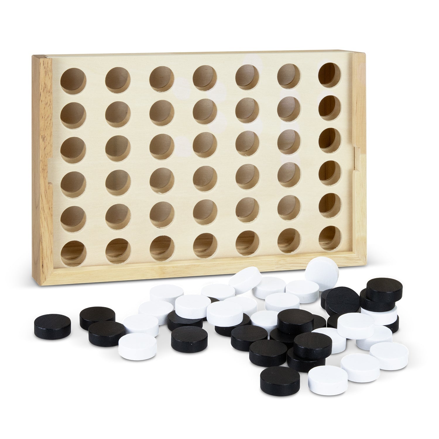 NATURA Quattro Wooden Four-in-a-Row Game (3)