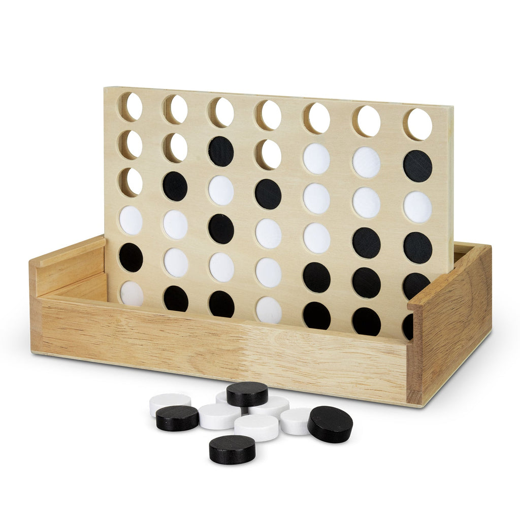 NATURA Quattro Wooden Four-in-a-Row Game (4)