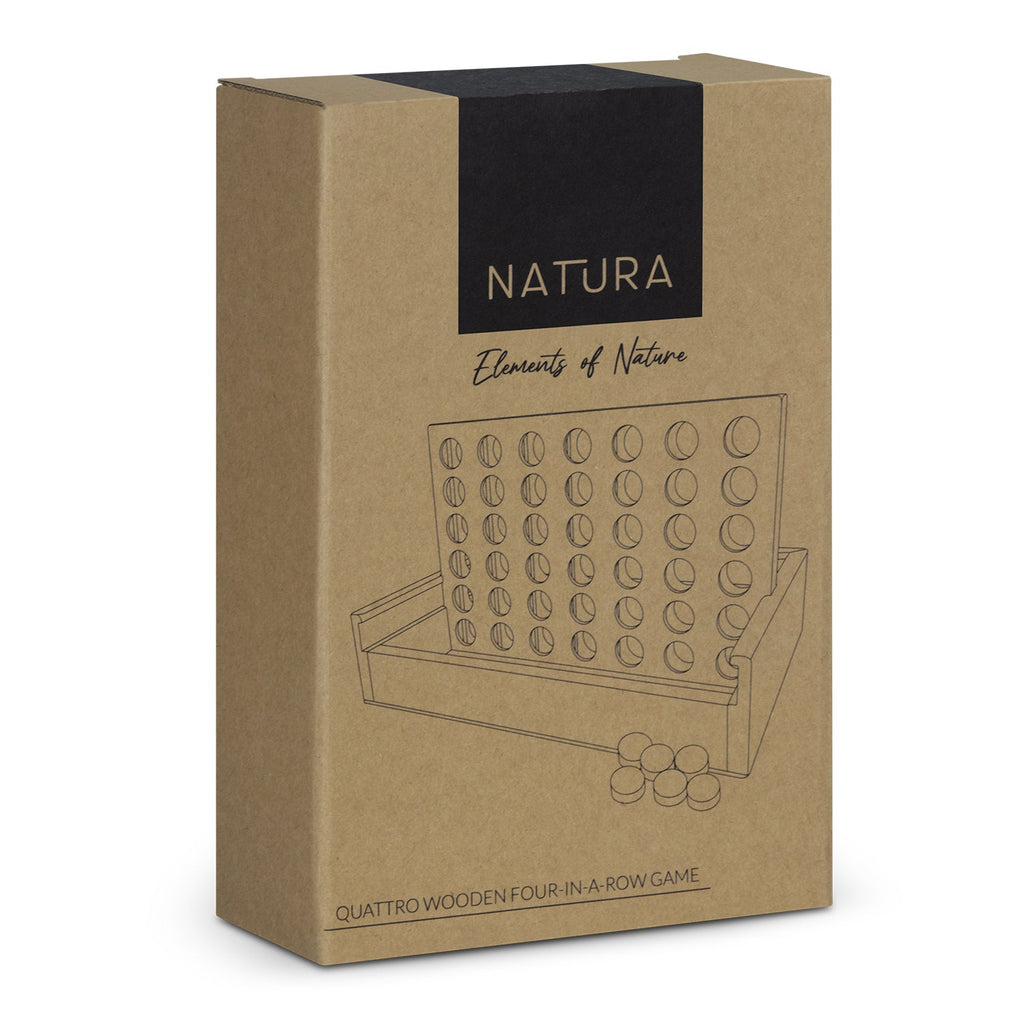 NATURA Quattro Wooden Four-in-a-Row Game (5)