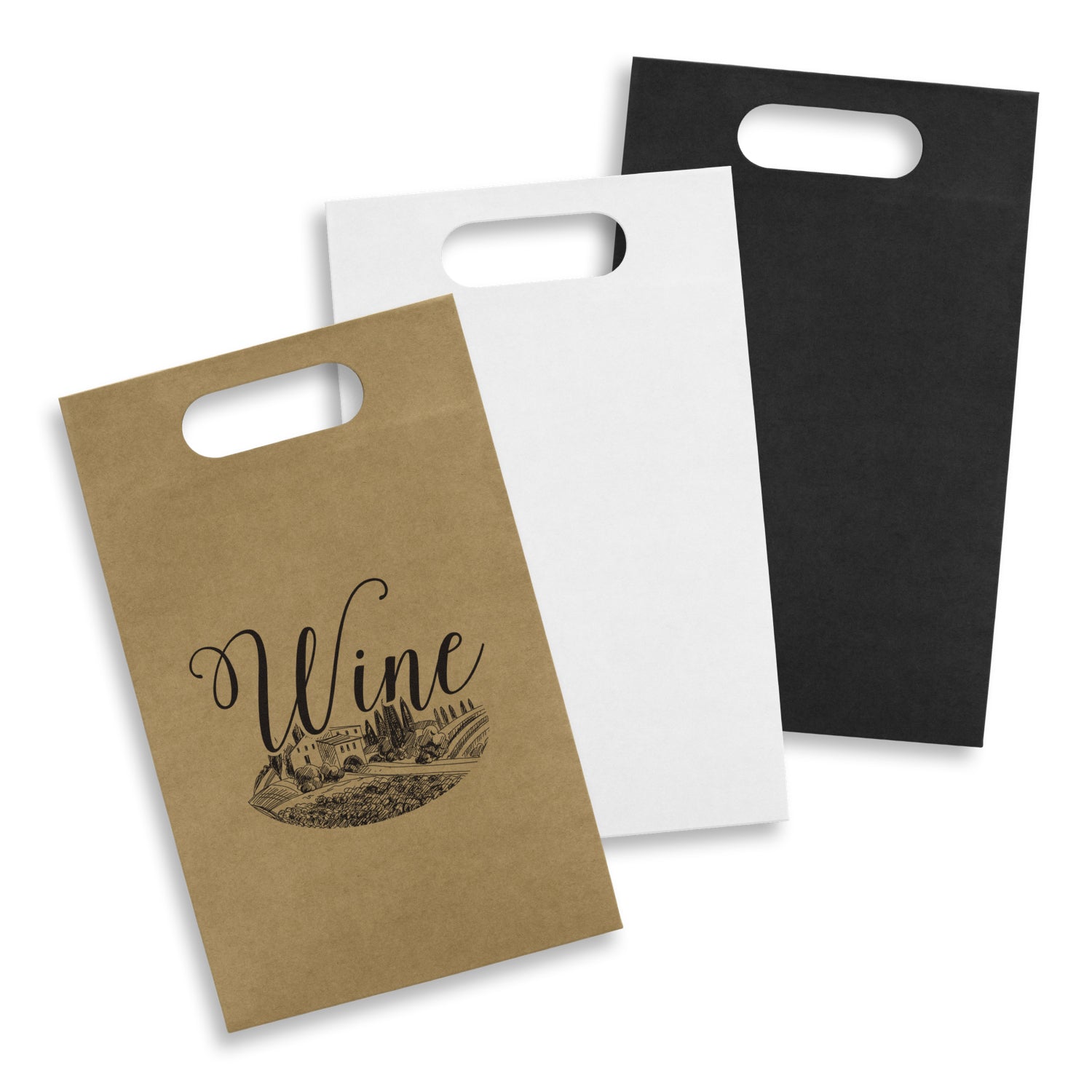 Die Cut Paper Wine Bag (2)