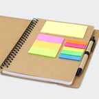 Kraft Notebook with Notes and Flags (4)