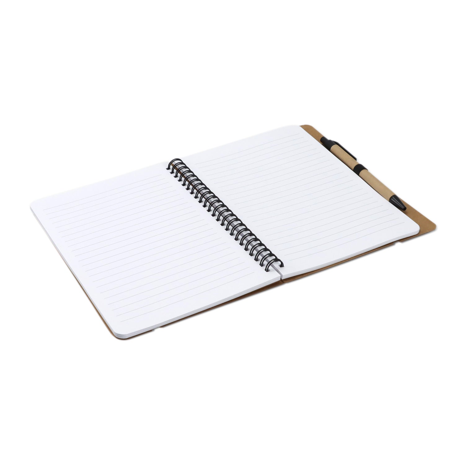 Kraft Notebook with Notes and Flags (5)