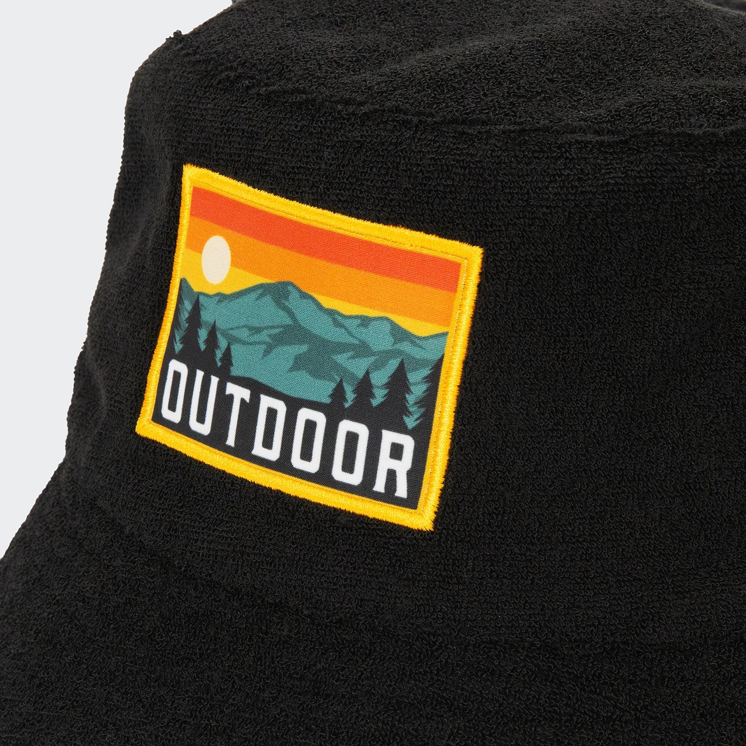 Terry Towelling Bucket Hat with Full Colour Patch (5)