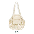 Cotton Mesh Foldaway Tote Bag - Small