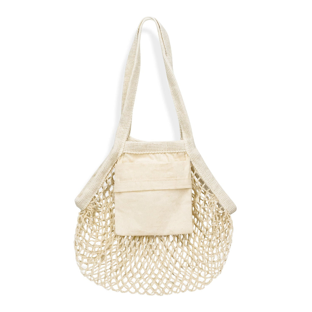 Cotton Mesh Foldaway Tote Bag - Small (2)