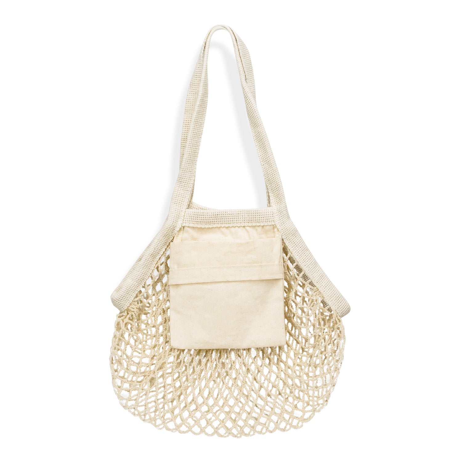 Cotton Mesh Foldaway Tote Bag - Small (2)