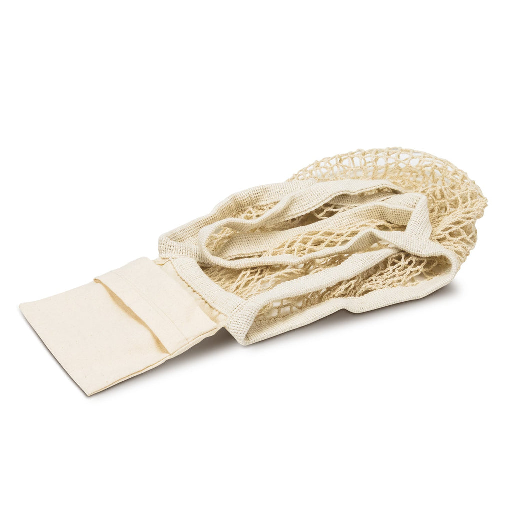 Cotton Mesh Foldaway Tote Bag - Small (5)