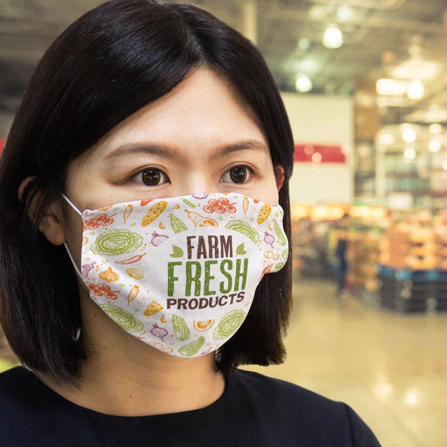 Reusable Face Mask Full Colour - Large (6)